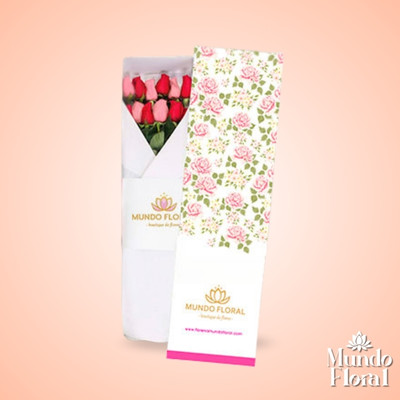 San valentin 12 - floreria miraflores Caja Classic Roses